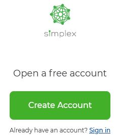 Öppna ett konto hos Simplex för banköverföringar
