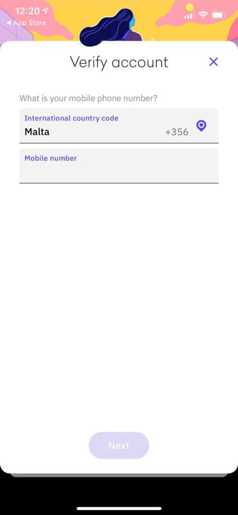 enter your mobile number
