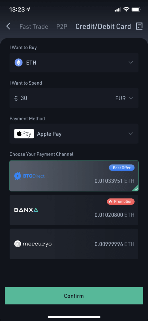 Depositing at KuCoin