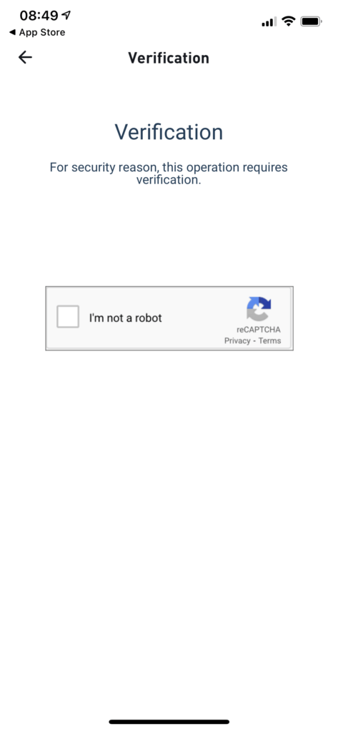 Verify human at Huobi